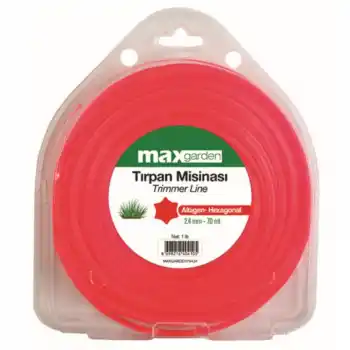 Maxgarden 73424 2.4mm 6 Köşe 70 Metre Tırpan Misinası