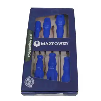 Maxpower MX136D 6lı Düz Tornavida Seti