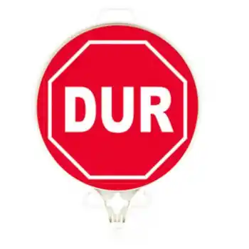 MaxSafety MS1-2905 Yuvarlak Trafik Uyarı Levhası