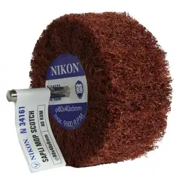 Nikon N34161 80 Kumlu 80x40x6mm Ölçülü Saplı Mop Zımpara