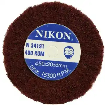 Nikon NIK34191 50x20x6mm 400 Kum Non Woven Saplı Mop Zımpara