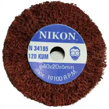 Nikon NIK34195 40x20x6mm 120 Kum Non Woven Saplı Mop Zımpara