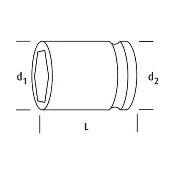 Osaka Tool LN34E22 3/4 inç Havalı Dişi Torks Lokma