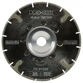 Procut PR51100 230 ECF 230mm Elektrolize Elmas Testeresi