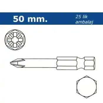 Proscr SCR03067 PH3 50mm Yıldız Bits Ucu