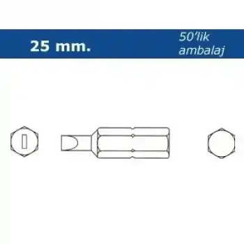 Proscr SCR03109 SL5.5 25mm Düz Bits Ucu