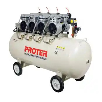 Proter 200 Lt 4 Hp Sessiz Yağsız Trifaze Hava Kompresörü