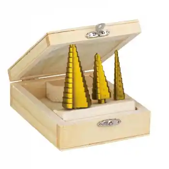 Proter 3lü Titan Kaplama Kademeli Sac Delme Seti