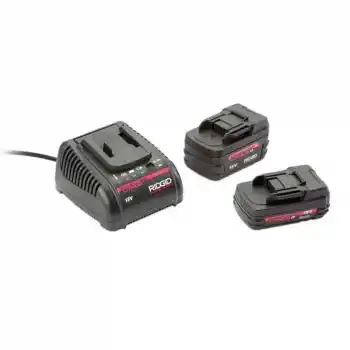 Ridgid 45433 ST-330 için 2 Adet 18V Akü ve 1 Adet Şarj Cihazı Seti