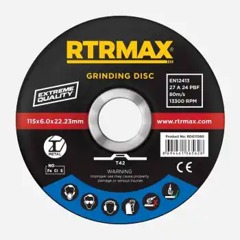 Rtrmax RDG18060 Metal Taşlama Diski 180 x 6.0 x 22