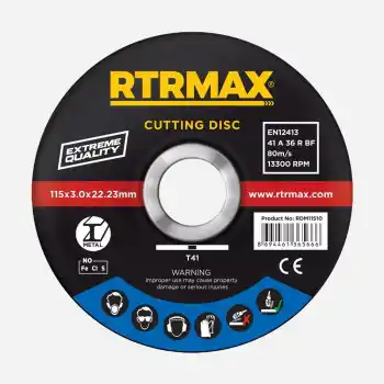 Rtrmax RDM18016 İnce İnox Metal Kesme Diski 180x1.6x22 mm