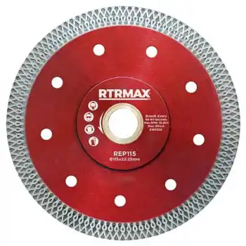 Rtrmax REP180 180mm İnce Çapraz Dişli Hassas Kesim Elmas Testere