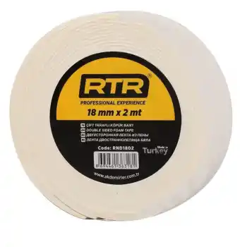 Rtrmax RND1802 18mmx2mt Çift Taraflı Köpük Bant