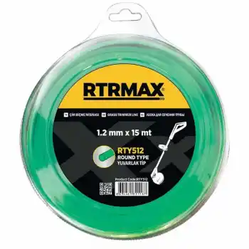 Rtrmax RTY519 3.0mmx15m Yeşil Yuvarlak Tırpan Misinası