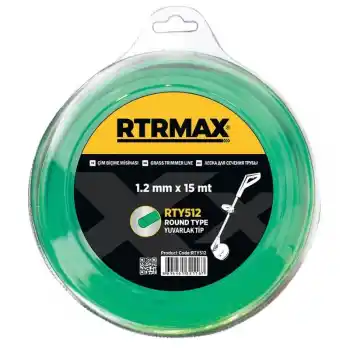 Rtrmax RTY524 2,4mmx87m Yeşil Yuvarlak Tırpan Misinası