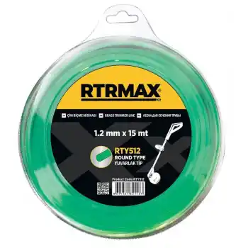 Rtrmax RTY533 3.3mmx46m Yeşil Yuvarlak Tırpan Misinası