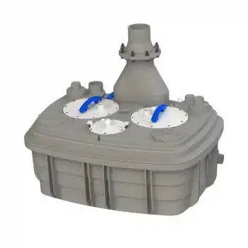 Sanihydro Sanicubic 2 VX Çift Motor Trifaze Foseptik Öğütücü Tahliye İstasyonu 120 Lt.