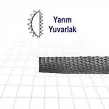 Three Files Ege Yarım Yuvarlak Ince 10