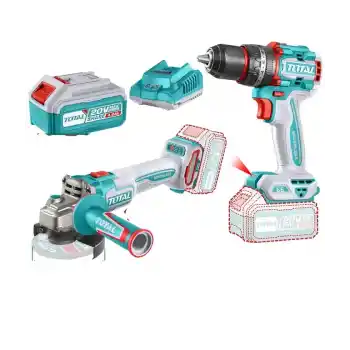 Total TCKLI20273E Akülü Darbeli Matkap+Avuç Taşlama Seti