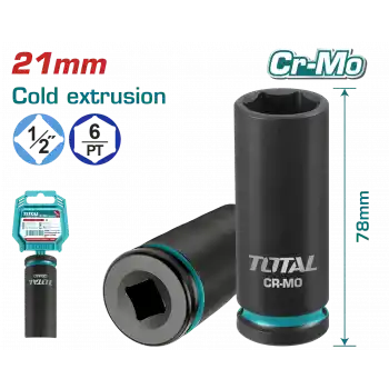 Total THDIS12212L 21mm 1/2 Altı Köşe Darbeli Derin Lokma