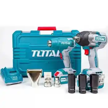 Total TOSLI240489E Akülü Somun Sıkma Sıcak Hava Tabancası Seti 4 Ah 20V