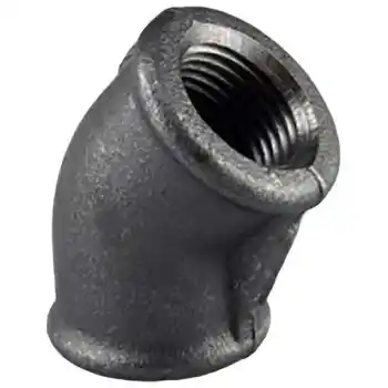 Trakya Döküm 1/2 Siyah Dirsek 45°