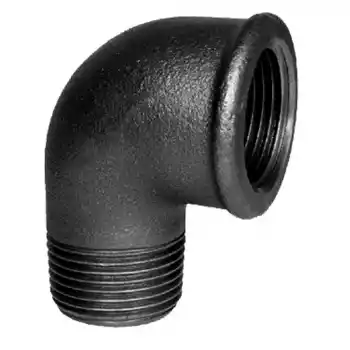 Trakya Döküm 1/2 Siyah Kuyruklu Dirsek 45°