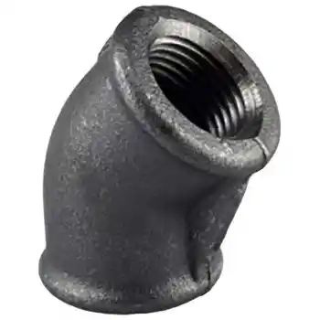 Trakya Döküm 1 Siyah Dirsek 45°
