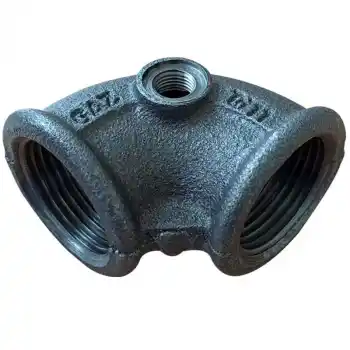 Trakya Döküm 3/4 Siyah Doğalgaz Test Dirseği