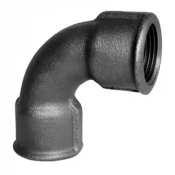 Trakya Döküm 3/4 Siyah İç Dişli Kısa Deveboynu