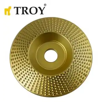 Troy 25076 Avuç Taşlama için Ahşap Aşındırıcı Törpü Diski, Trapezoidal, 125mm