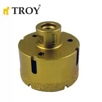 Troy 27450-68 Avuç Taşlamalar için Seramik Kuru Elmas Delici 68mm