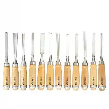 Troy T25004 Ahşap 12 Parça Oyma Bıçak Seti