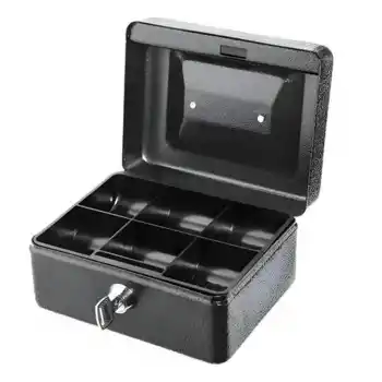 Wadfow WQQX2H02 Anahtarlı Metal Para Kutusu 150 mm