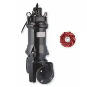 Water Sound 80WQX50-15-5.5 7,5HP Trifaze Döküm Gövdeli Parçalayacılı Atık Su Pompası