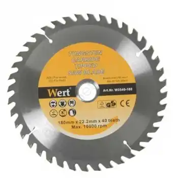 Wert 2540-115 Ahşap Kesme Testeresi (Ø 115mm)