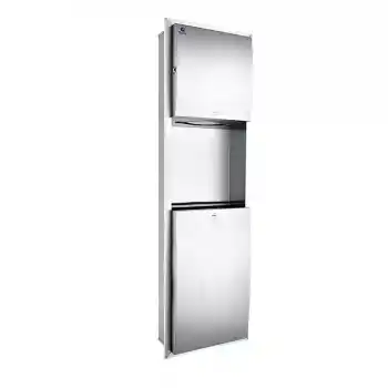 Xinda GSG63AH-R Sıva Altı Manuel Kağıt Havluluk ve Çöp Kovası Kombinasyonu