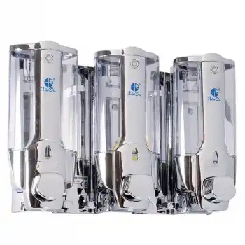 Xinda ZYQ138T Krom Manuel Üçlü Sıvı Sabun Verici