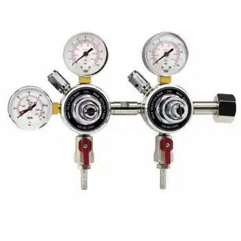 Yıldız 5072-P Çift Regülatörlü W 21.80 x 1/14 CO2 Meşrubat Regülatörü