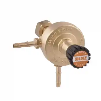 Yıldız 5122 Manometresiz-Çift Çıkışlı W 21.80 x 1/14 Sol Propan Basınç Düşürücü