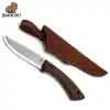 BeaverCraft BSH1 Dune Ceviz Saplı Deri Kılıflı Kamp ve Av Bıçağı