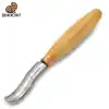 BeaverCraft K8A/14 Bükülmüş Sığ Oluklu Kısa Ahşap Oyma Iskarpelası No.8