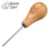 BeaverCraft P12/02 Avuç İçi Derin Oluklu Ahşap Oyma Iskarpelası 2mm
