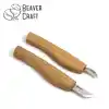 BeaverCraft S04 Geometrik Ahşap Oyma Bıçağı Seti 4 Parça