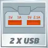 Einhell TE-CP 18 Li USB Solo Mobil Akü Şarj Cihazı