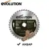 Evolution GW255TCT-40 Ahşap Daire Testere Bıçağı, 255mm