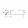 Heikenei EM90 D30 W25 L120 Z04 AP..1003 Silindir Saplı Takma Uçlu Freze ISO