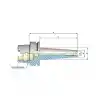 Heikenei HSK100-A M10-179 L:150 Metrik Vidalı Tutucu DIN69893