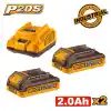 Ingco FBCPK2212E Akü ve Şarj Cihazı Seti 20V 2.0Ah