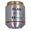 Levenhuk MED 4x Sonsuzluk Düzeltimli Plan Akromatik Objektif